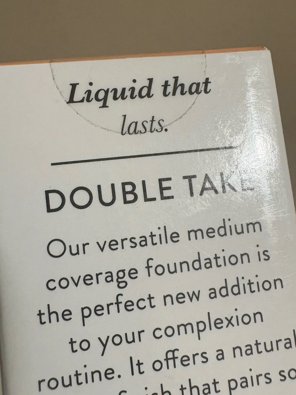 Laura Geller Double Take Liquid Foundation - Light -Brand New Factory Sealed.